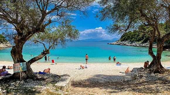 Fiskardo beach, Kefalonia